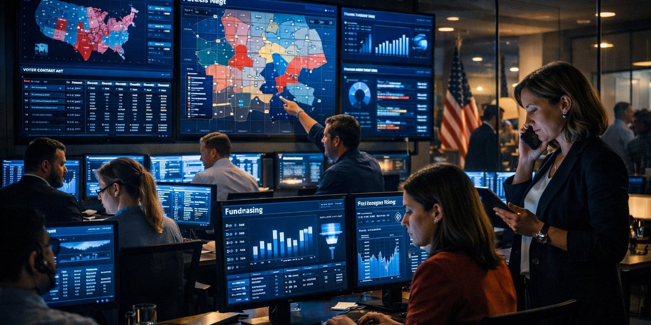 AI voter contact and fundraising automation for political campaigns